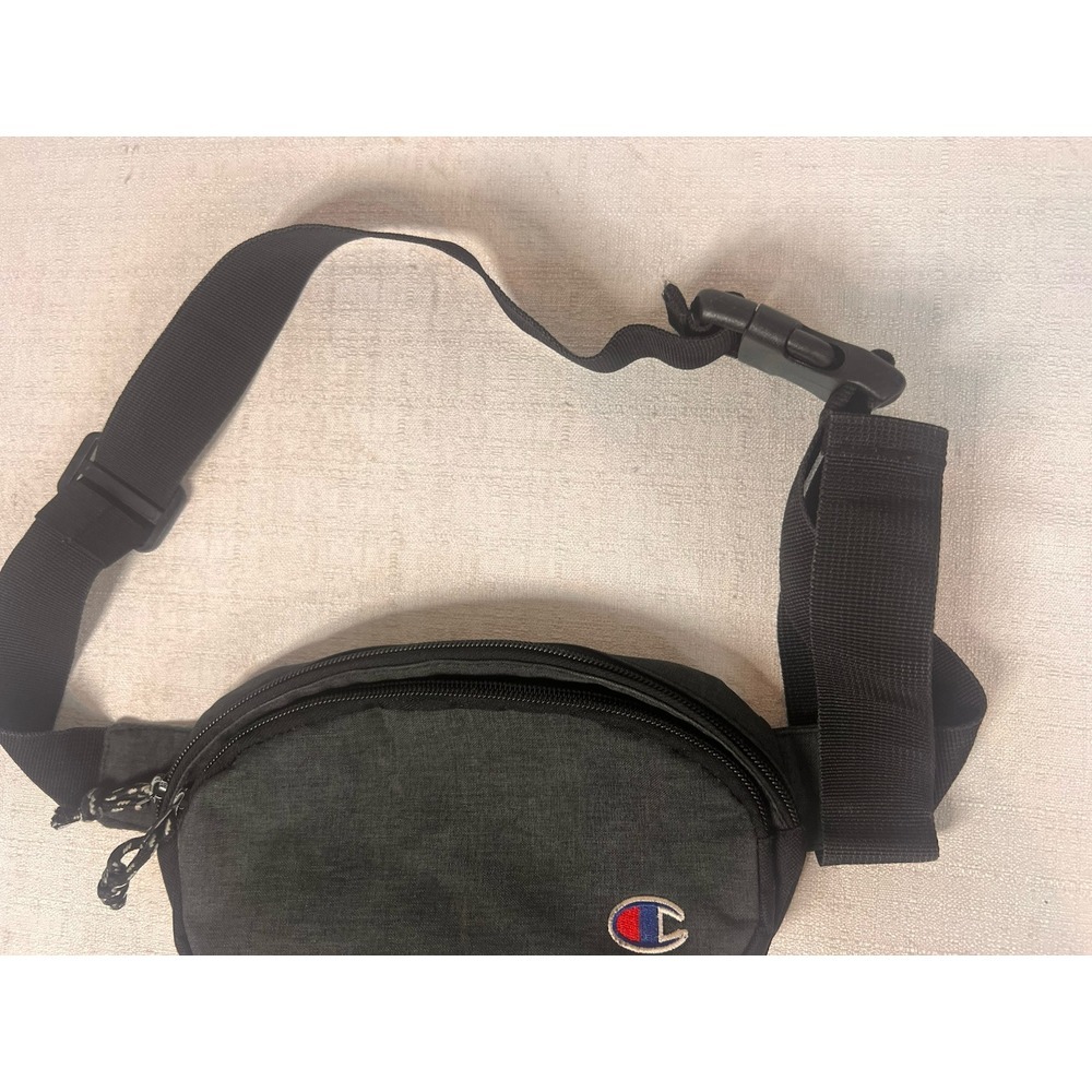CHAMPION Forever Champ Signal Fanny Pack Gray/Black 2 Pocket Adjustable - Picture 4 of 8
